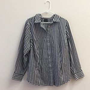 Talbots | Gingham Button Down | 18W